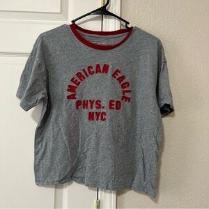 EUC Women’s American Eagle Embroidered Crop Top - medium